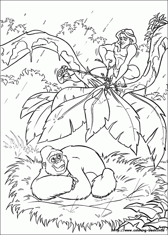 Tarzan kolorowanki
